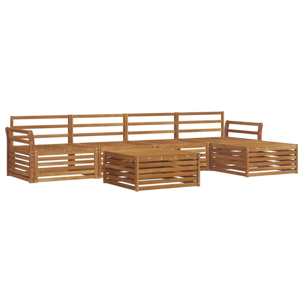 Set di divani da esterno 6 pcs Naturale