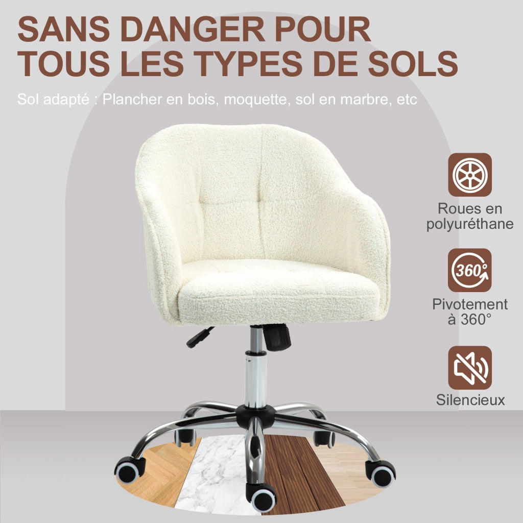 Sedia da ufficio ergonomica ¨C zephmum ¨C crema
