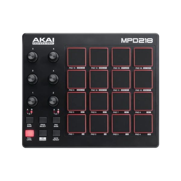 Controller disc jockey akai mpd 218 black - 0694318016930