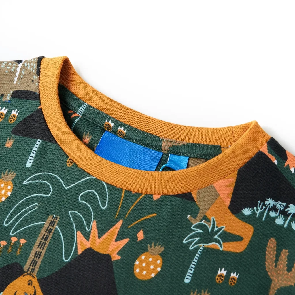 Pigiama da Bambino a Maniche Lunghe Verde Scuro 116 CFW3649862