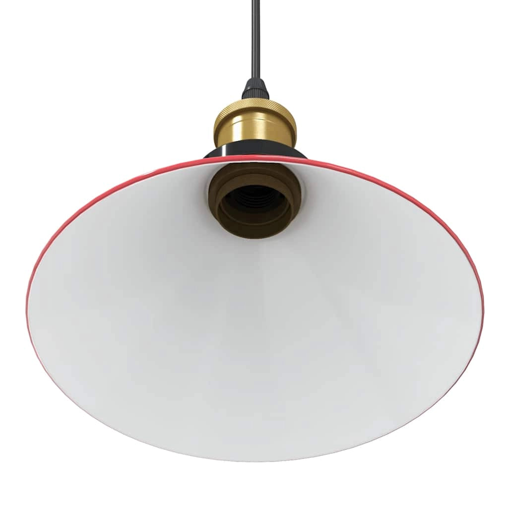 Lampada a sospensione vintage regolabile per cucina/soggiorno 22 x 10 cm altezza regolabile metallo rosso lucido 02_0058016