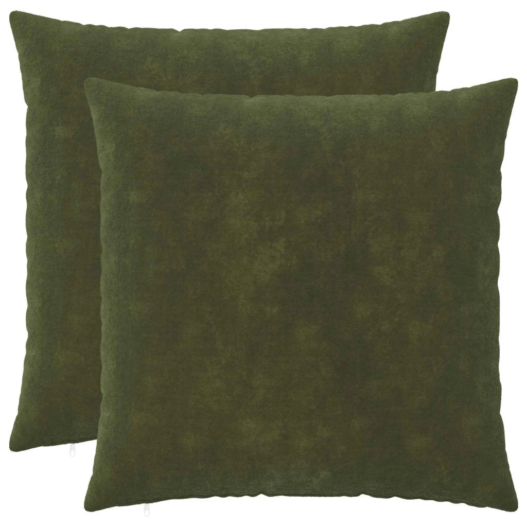 Federa 2 pcs HEERLEN Verde 55 x 55 cm Fleece in microfibra 912347