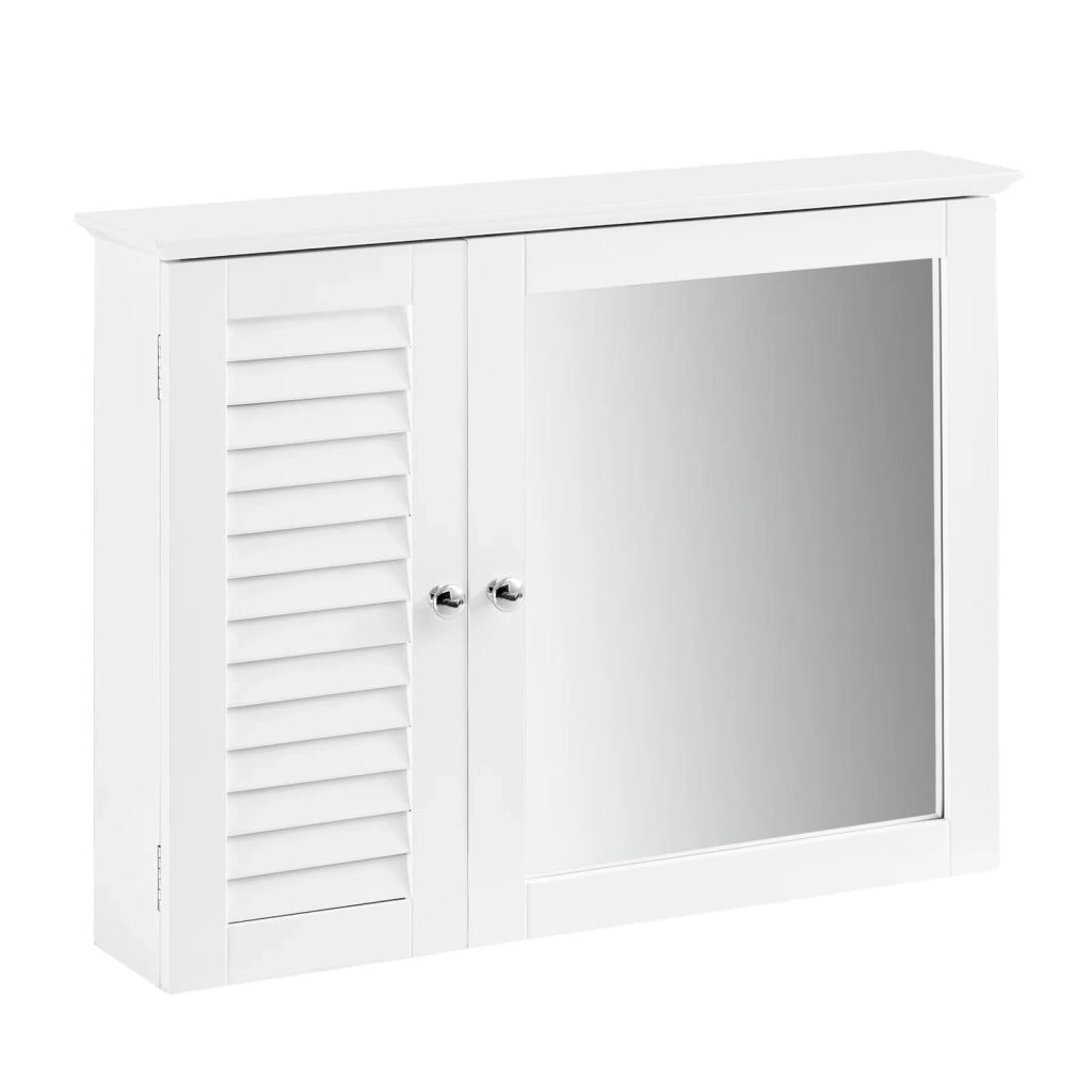 Armadietto pensile per Bagno o Cucina Mobiletto Bagno Pensile Bagno Pensile Cucina Mobilletto Bagno Parete Bianco BZR55-W