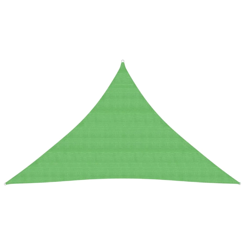 Vela ombreggiante/ombrellone 160 g/m² HDPE 5 x 5 x 6 m verde chiaro 02_0009397