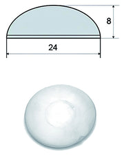 PARACOLPO ADESIVO MEZZALUNA IN GOMMA 4 PZ  mm. 24x8 12.00 confezioni
