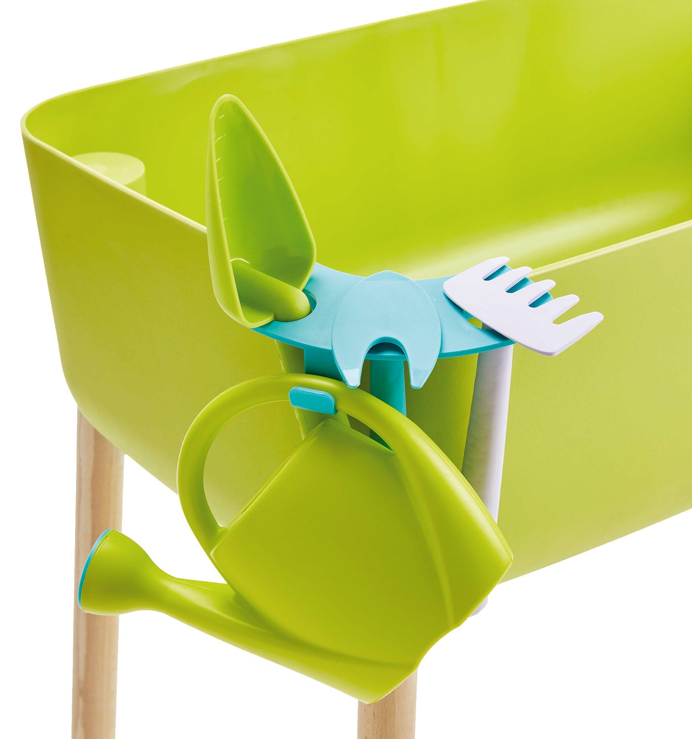 Mini Orto per Bambini con Attrezzi e Vasca 45 L in Plastica e Legno