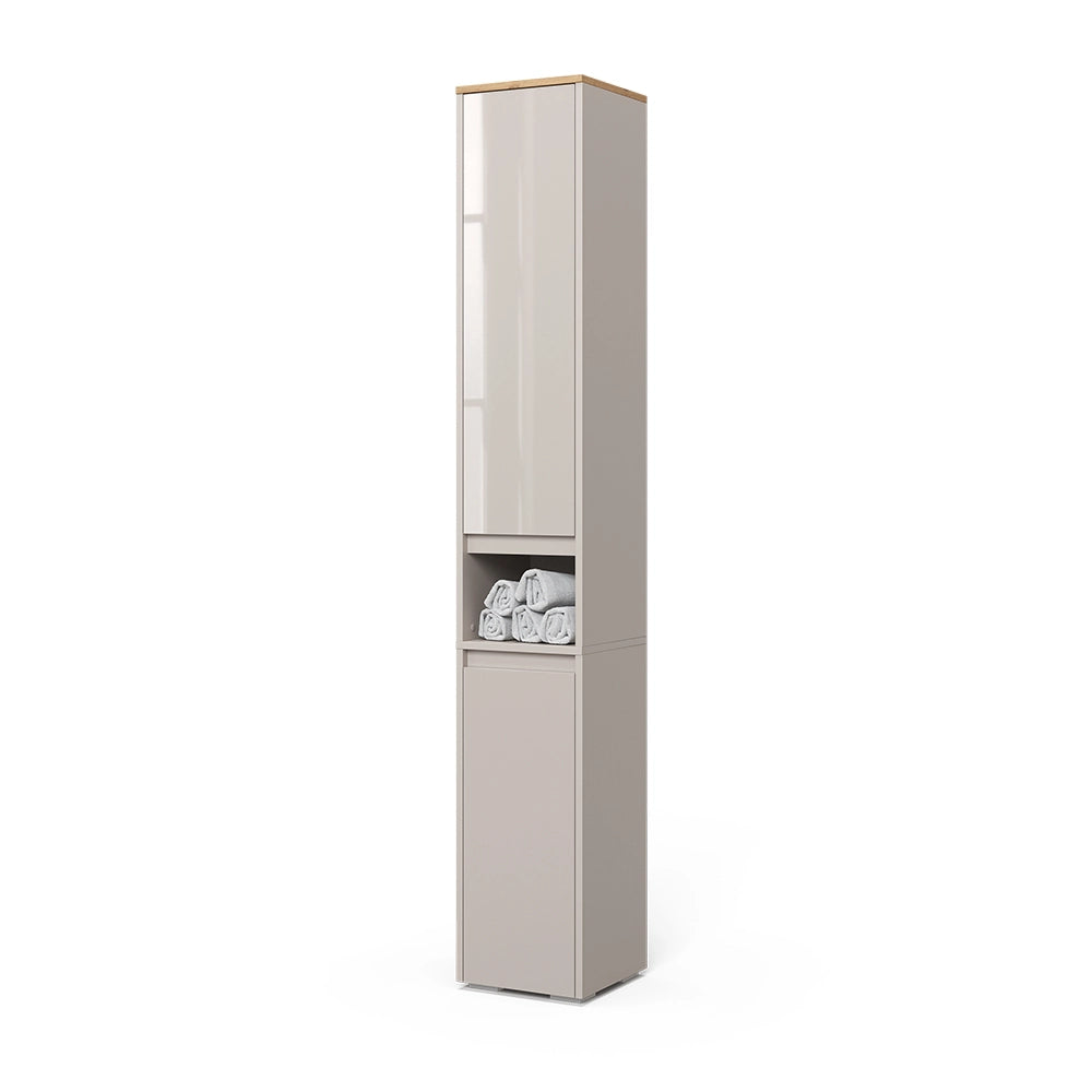 Vicco Armadio per il bagno Cashmere/Artigianale 30.2 x 191.5 cm con 2 porte