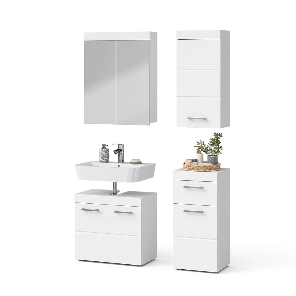 Vicco Set mobili bagno Bianco 4 parti