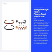 Haarband Rigido a 4 pezzi - Cintura Capellina in Plastica Dura - Accessori Capelli - Leggero - Comodo - Per Donne e Ragazze