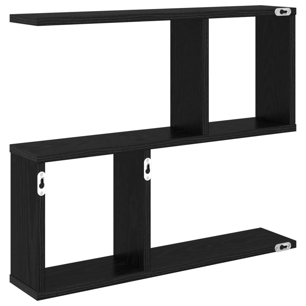 Scaffale da parete Rovere Nero 60 x 12 x 50,5 cm 8012253