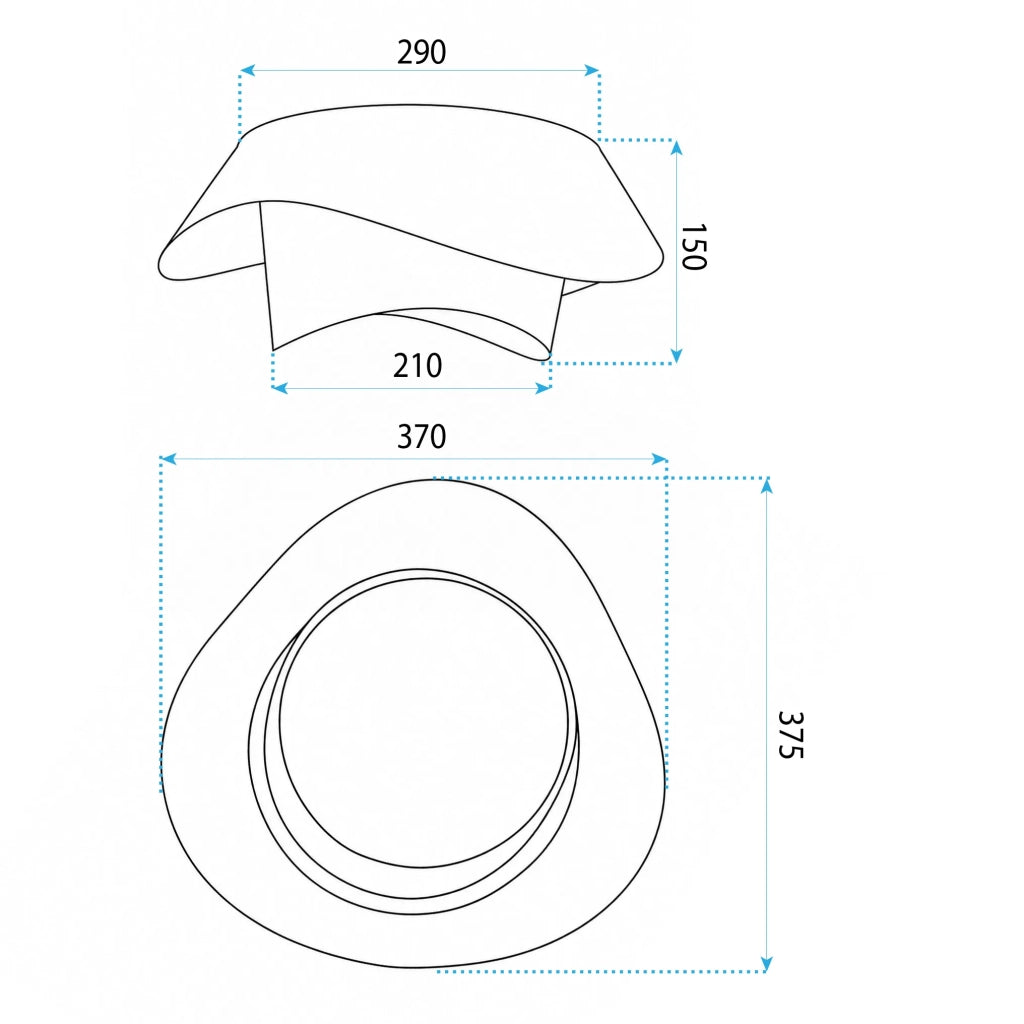 Lampada Da Soffitto Led App1930-c 40cm Wood