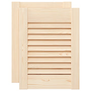 Ante con Design a Lamelle 2 pz 39,5x29,5 cm in Legno di Pino CFW3530557