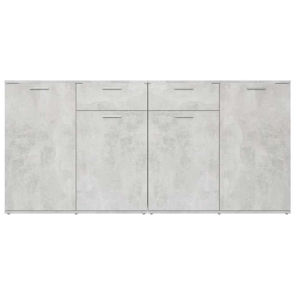 Buffet credenza cassettiera armadio mobile contenitore organizer per cucina soggiorno salotto 160 x 36 x 75 cm legno ingegnerizzato grigio 02_0031856