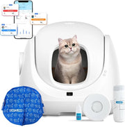 Catlink Baymax Cassetta per Gatti Autoreiniciante, monitora la salute del tuo gatto, adatta per gatti di 1,5-10 kg, per più gatti