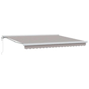 Tenda Retrattile Grigio chiaro 400 × 300 cm Tessuto e Metallo 3330651