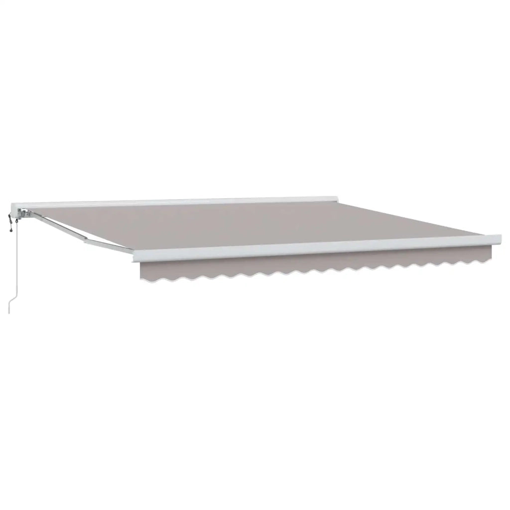 Tenda Retrattile Grigio chiaro 400 × 300 cm Tessuto e Metallo 3330651