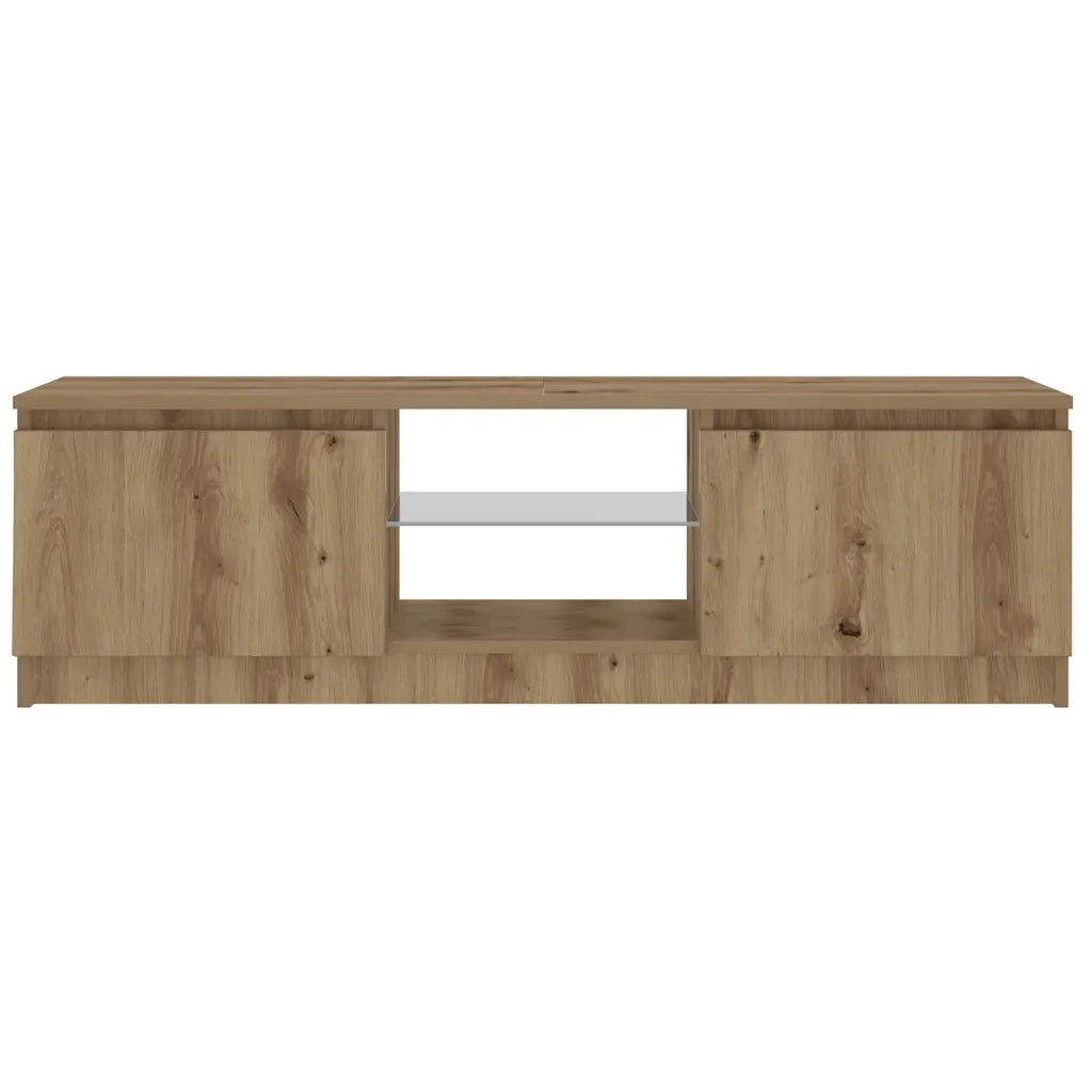 Mobile Porta TV con LED Artigianale 120x30x36 cm Multistrato