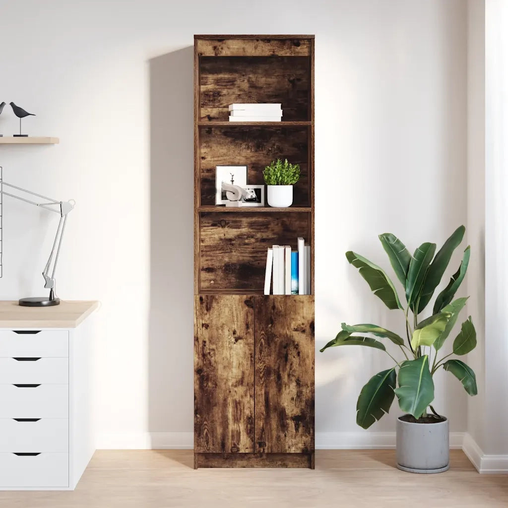 Credenza Rovere Fumo 50x35x180 cm in Legno Multistrato 3328466