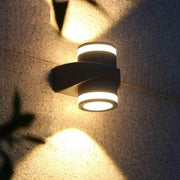 APPLIQUE LAMPADA DA PARETE A LED DA ESTERNO IP65 GRIGIA CON LUCE NATURALE 4000K