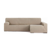 Copridivano Troya elastico penisola destra beige bracciolo lungo 250/310