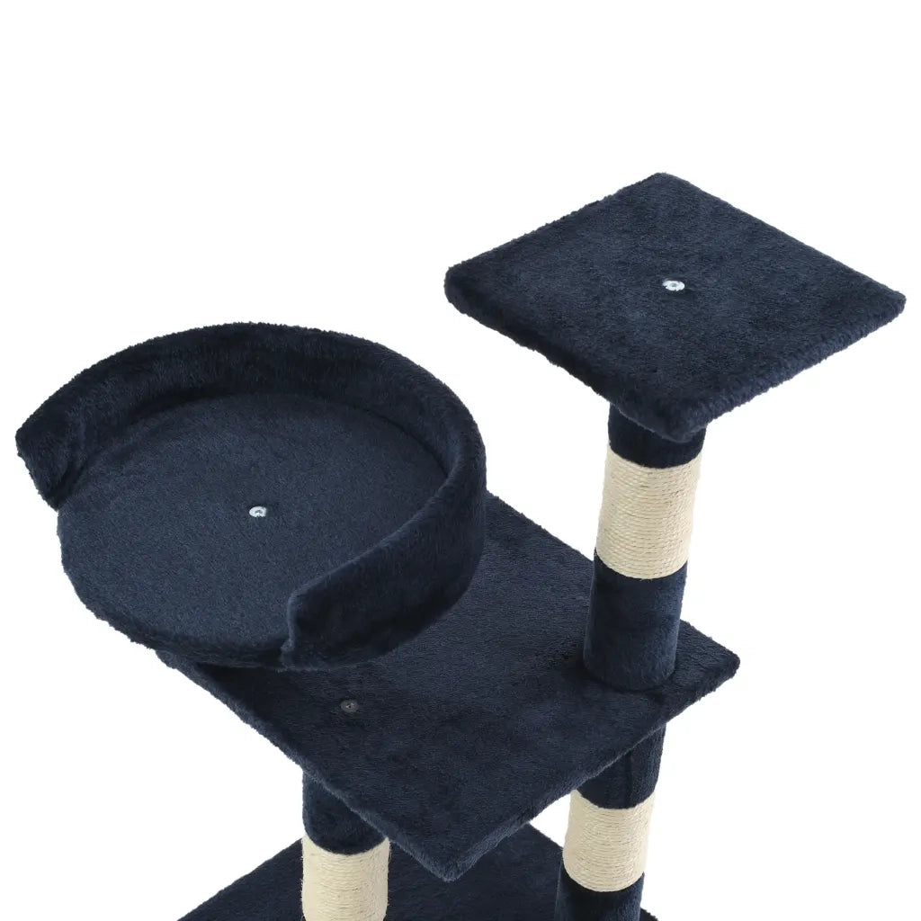 Albero per Gatti con Tiragraffi in Sisal 65 cm Blu 170611