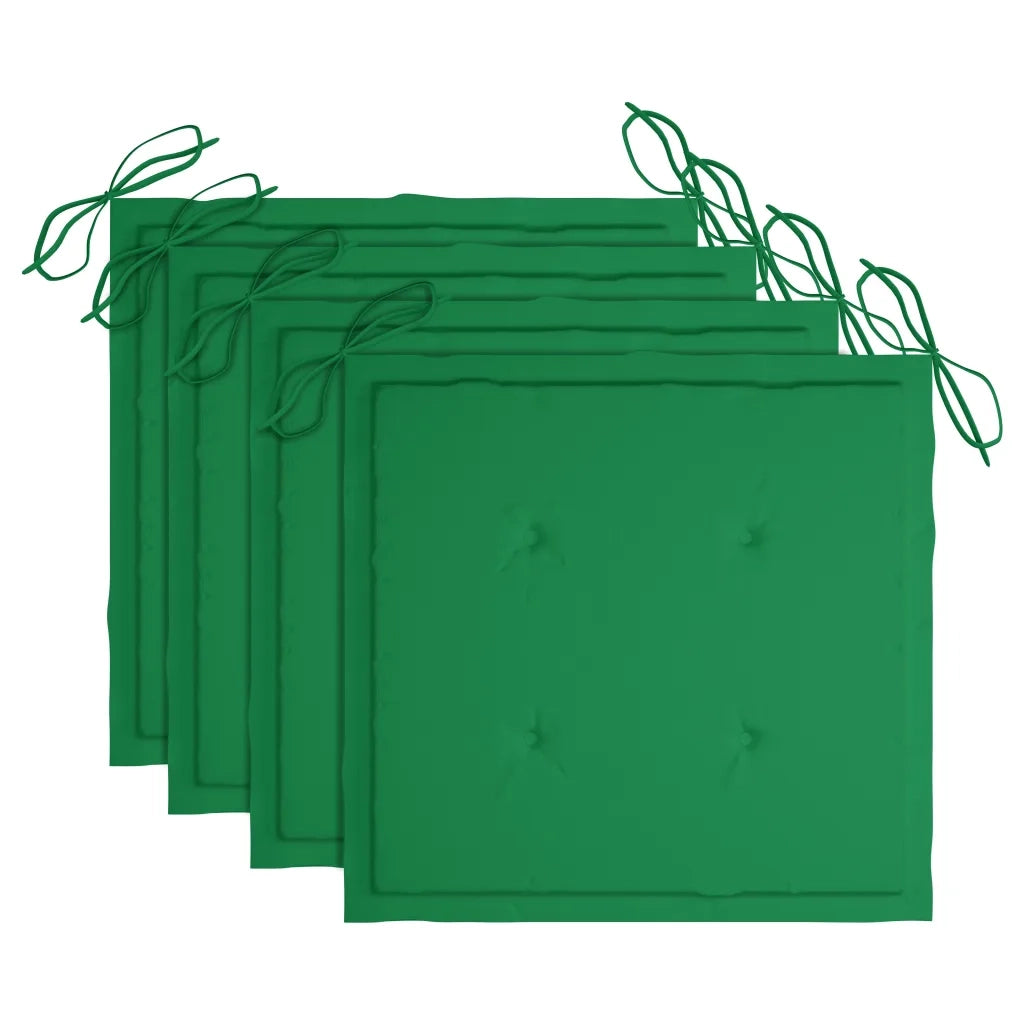 Sedie da Giardino Pieghevoli 4pz con Cuscini in Massello Acacia cod mxl 8161