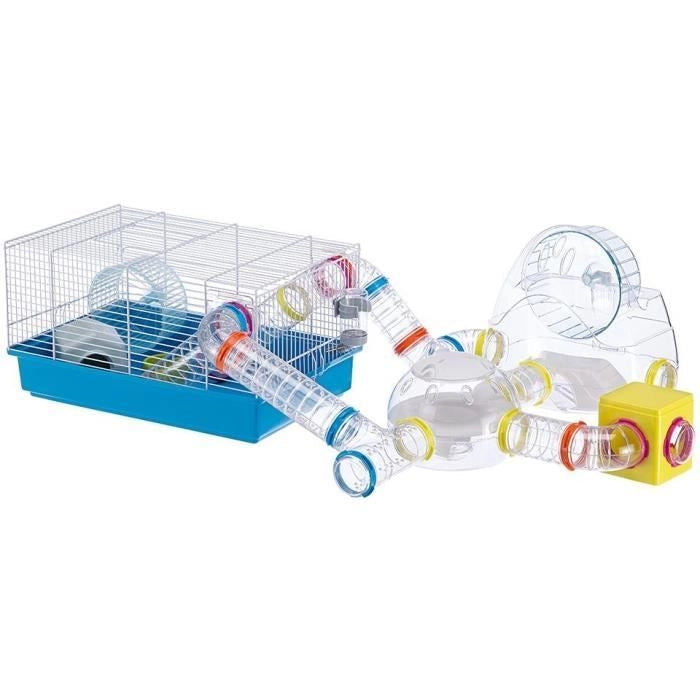 Gabbia - FERPLAST - PAULA TUBE LINE - 46 x 29,5 x 24,5 cm - Blu