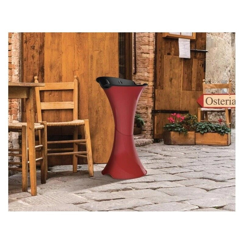 POSACENERE A COLONNA DA TERRA SMOKING NERO CON SETACCIO E SABBIA