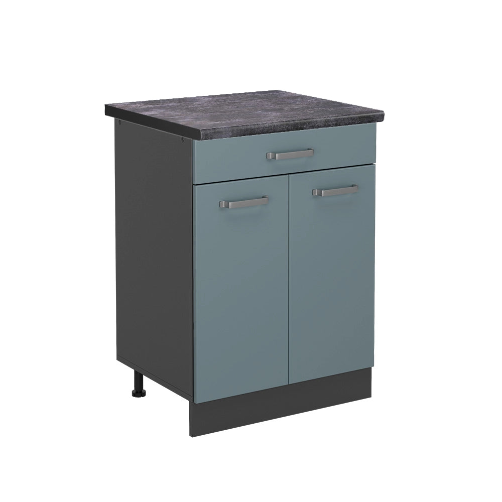 Vicco Mobiletto base per cucina Grigio-blu 60 cm , PL Antracite