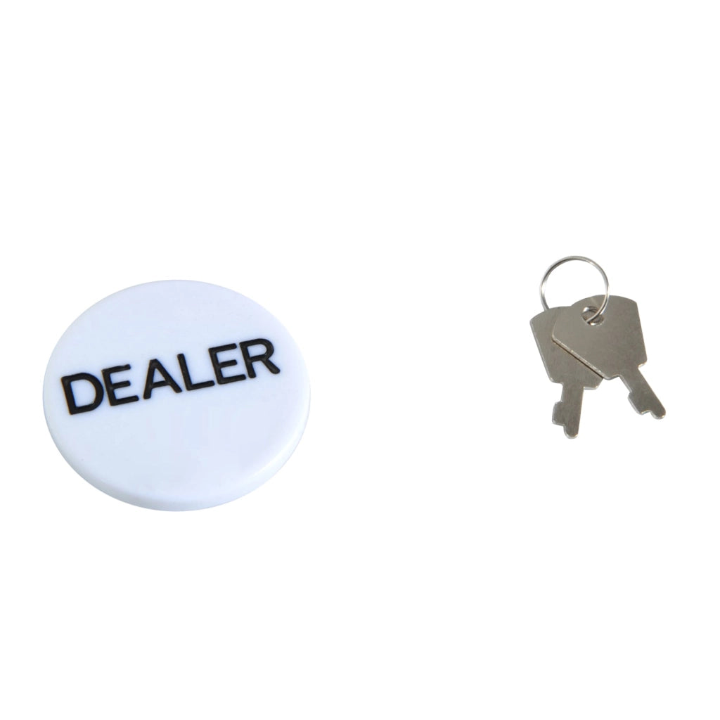 Set 500 Fiches da Poker 2 Mazzi di Carte e Pulsante Dealer con Valigetta
