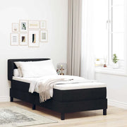 Letto a molle con materasso Nero 80 x 200 cm Tessuto 3340054