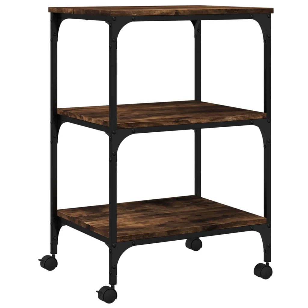 Supporto per stampante unità da tavolo/scrivania 3 ripiani 50 x 41 x 75 cm marrone 02_0044719