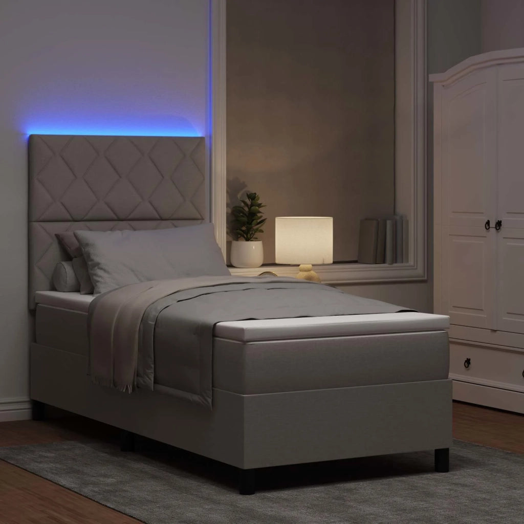 Letto a molle con materasso con led Talpa 100 x 200 cm Tessuto 3342925