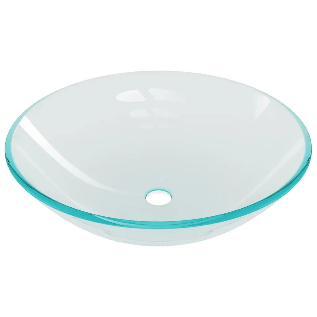 Lavandino con Rubinetto e Piletta Vetro Temperato Trasparente CFW8521243