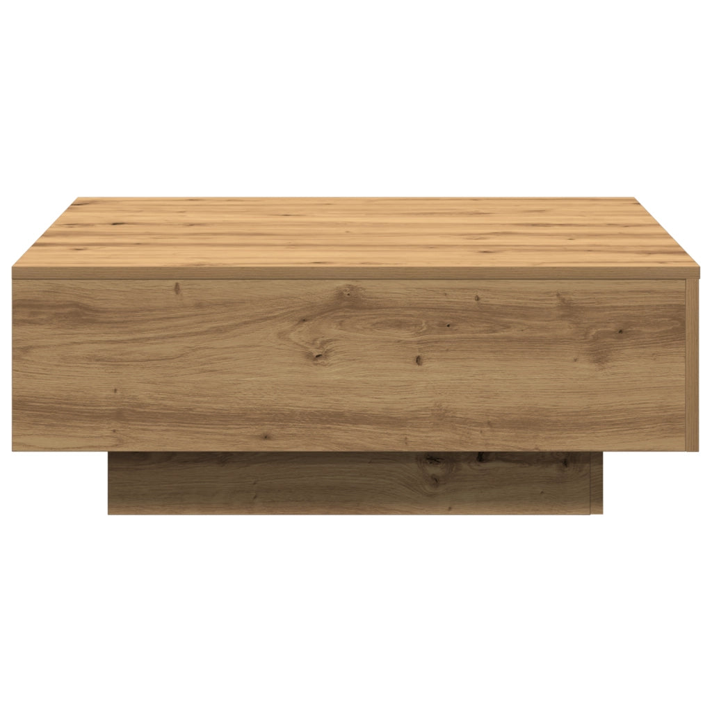 Tavolino da caffÃ¨ Rovere Artigianale 80x80x31 cm Legno massello