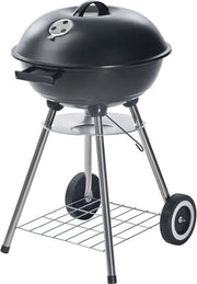 Barbecue Rond - Barbecue a Sfera - BBQ a Carbone - con Coperchio e Ruote - Barbecue con Ripostiglio