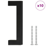 Maniglie per Mobili 10 pz Nere 96mm in Acciaio Inox CFW3564195