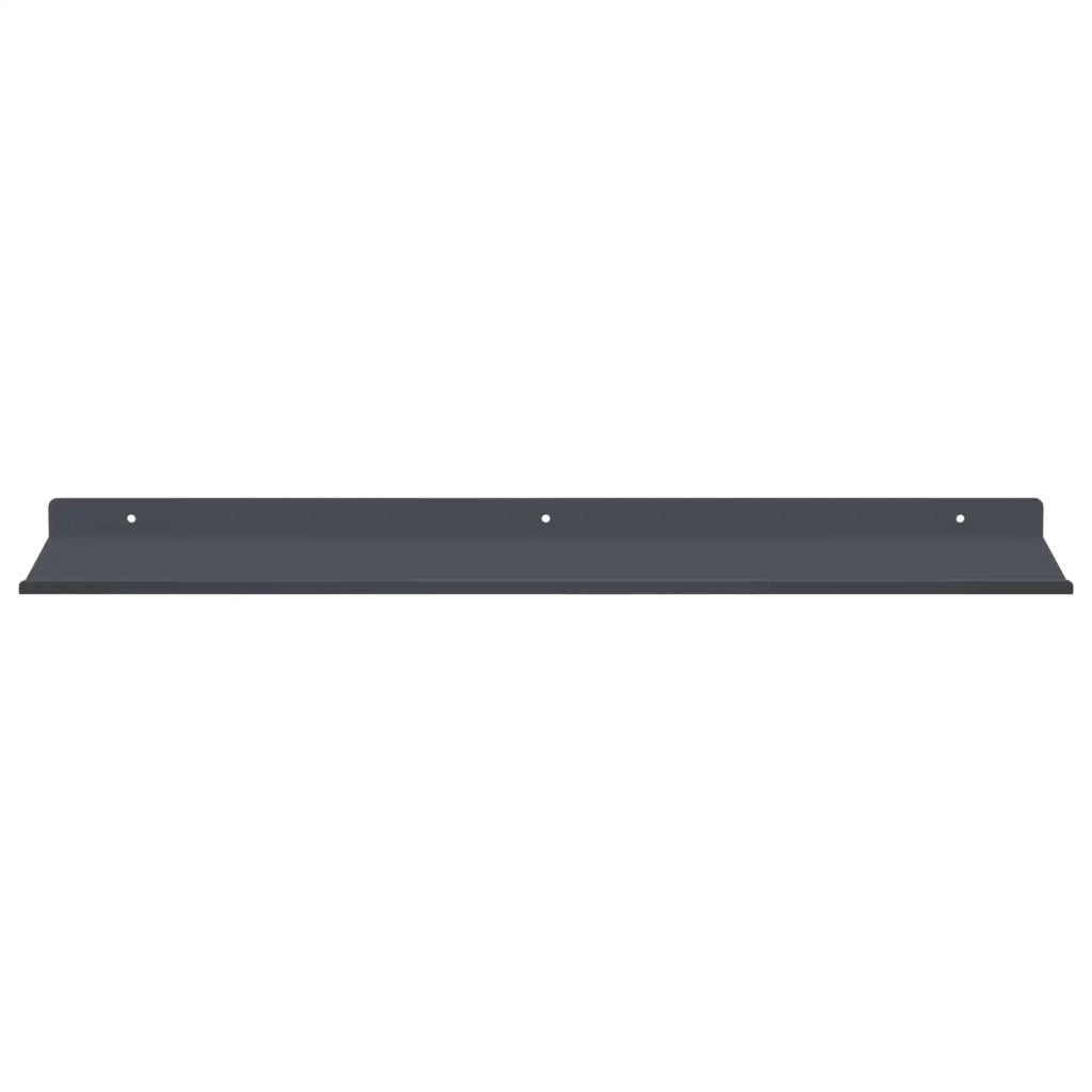 4 pz Mensola | Ripiano | Scaffale sospesa Antracite 60 x 18 x 2,5 cm Acciaio