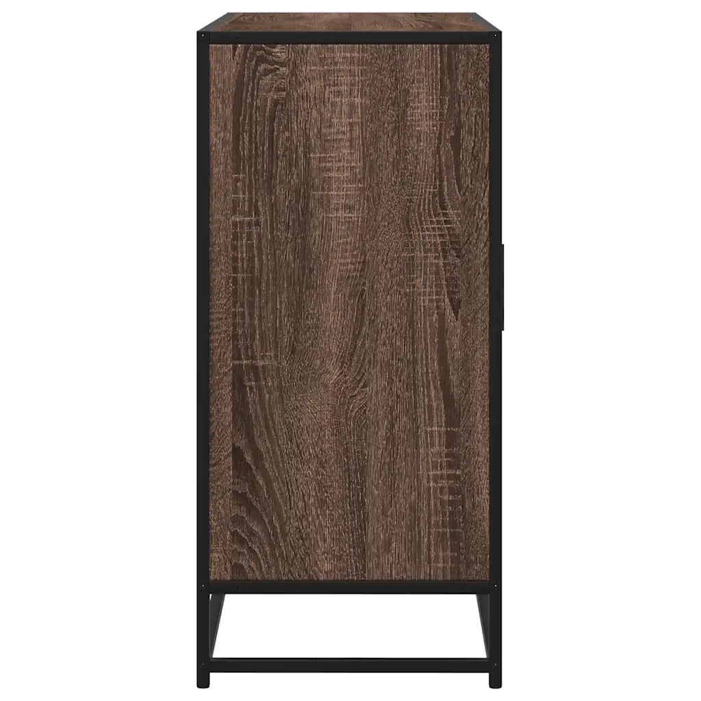 Credenza Rovere Marrone 92x35x76 cm in Legno Multistrato 3300829