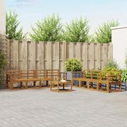 Set di divani da esterno 9 pcs Naturale