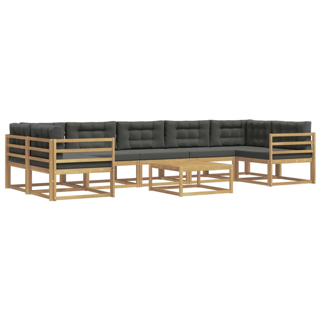 Set di divani da esterno con cuscino 6 pcs Bianco e Antracite 3386186