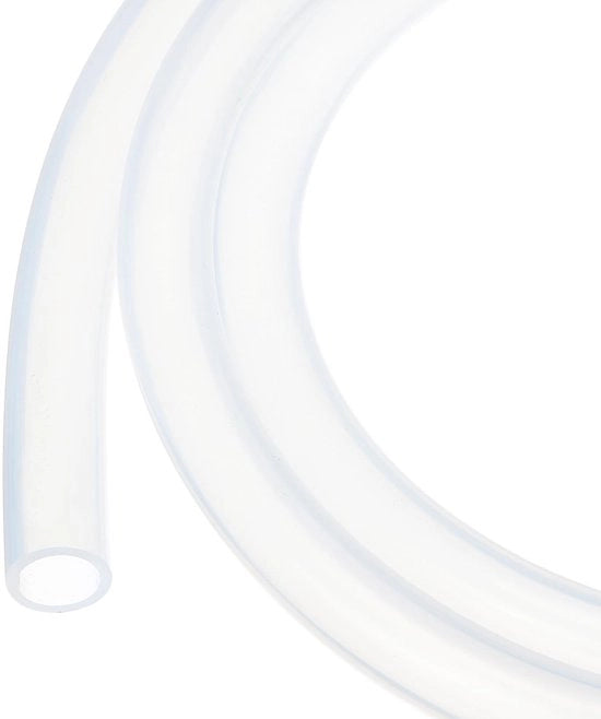 Slang in Silicone 5 m - Slang Flexibile - Translucido - 10 mm ID - 13 mm OD - per Irrigazione/Birra - Slang di Scarico