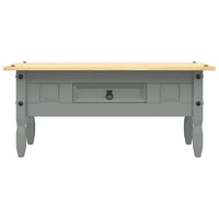Tavolino Caffé Pino Messicano Corona Range Grigio 100x55x44 cm 282625