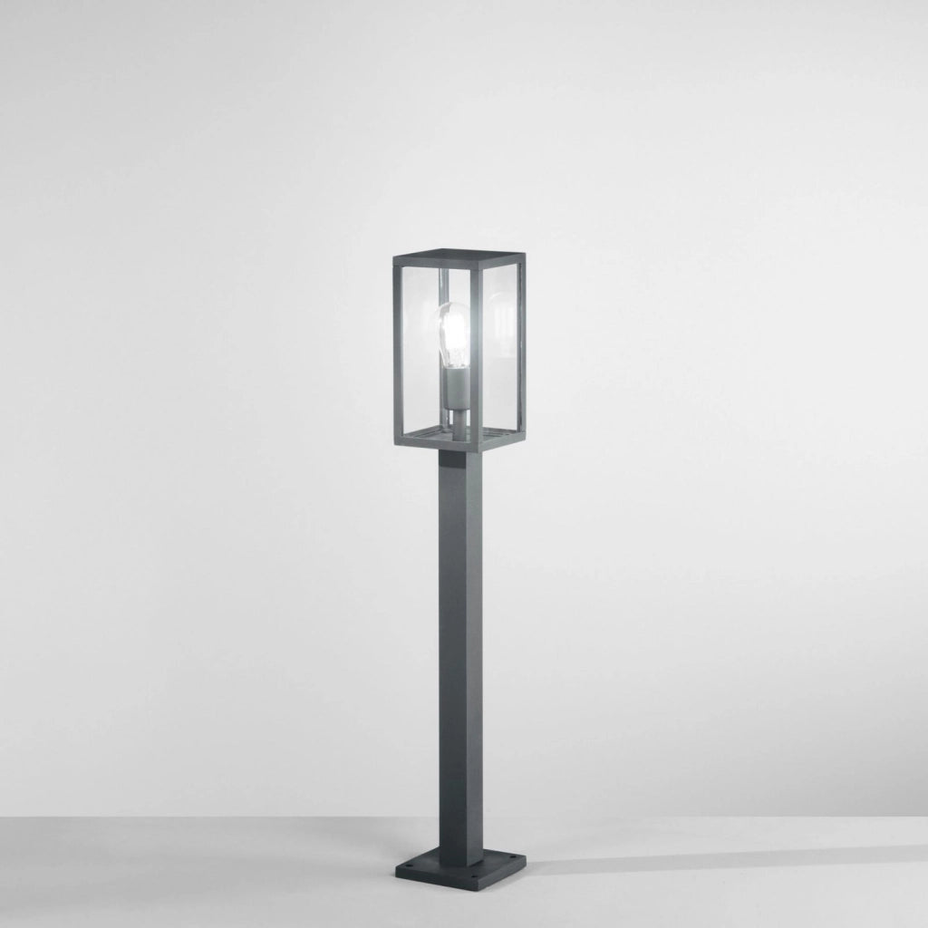 PALO MIRAGE ANTRACITE 1 LUCE ATTACCO E27 IP44 13X13X86CM IN METALLO E VETRO