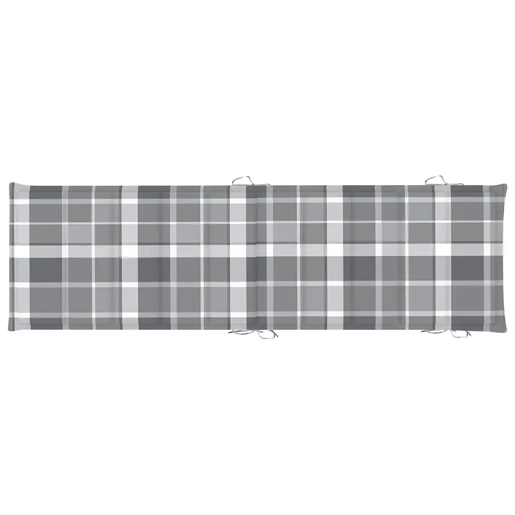 Sdraio 2 pz con Cuscini in Legno Massello di Acacia cod mxl 68148