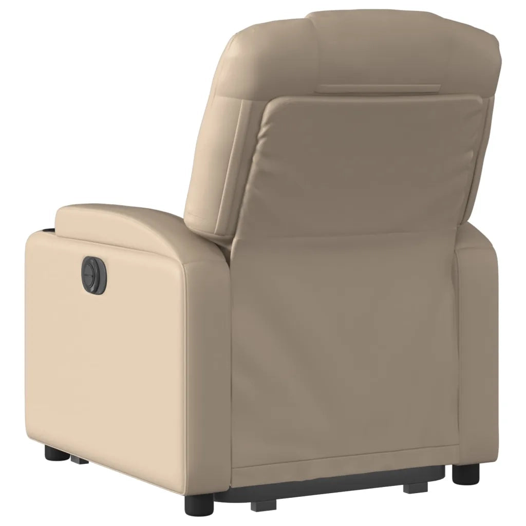 Poltrona Alzapersona Reclinante Elettrica Cappuccino Similpelle 3204450