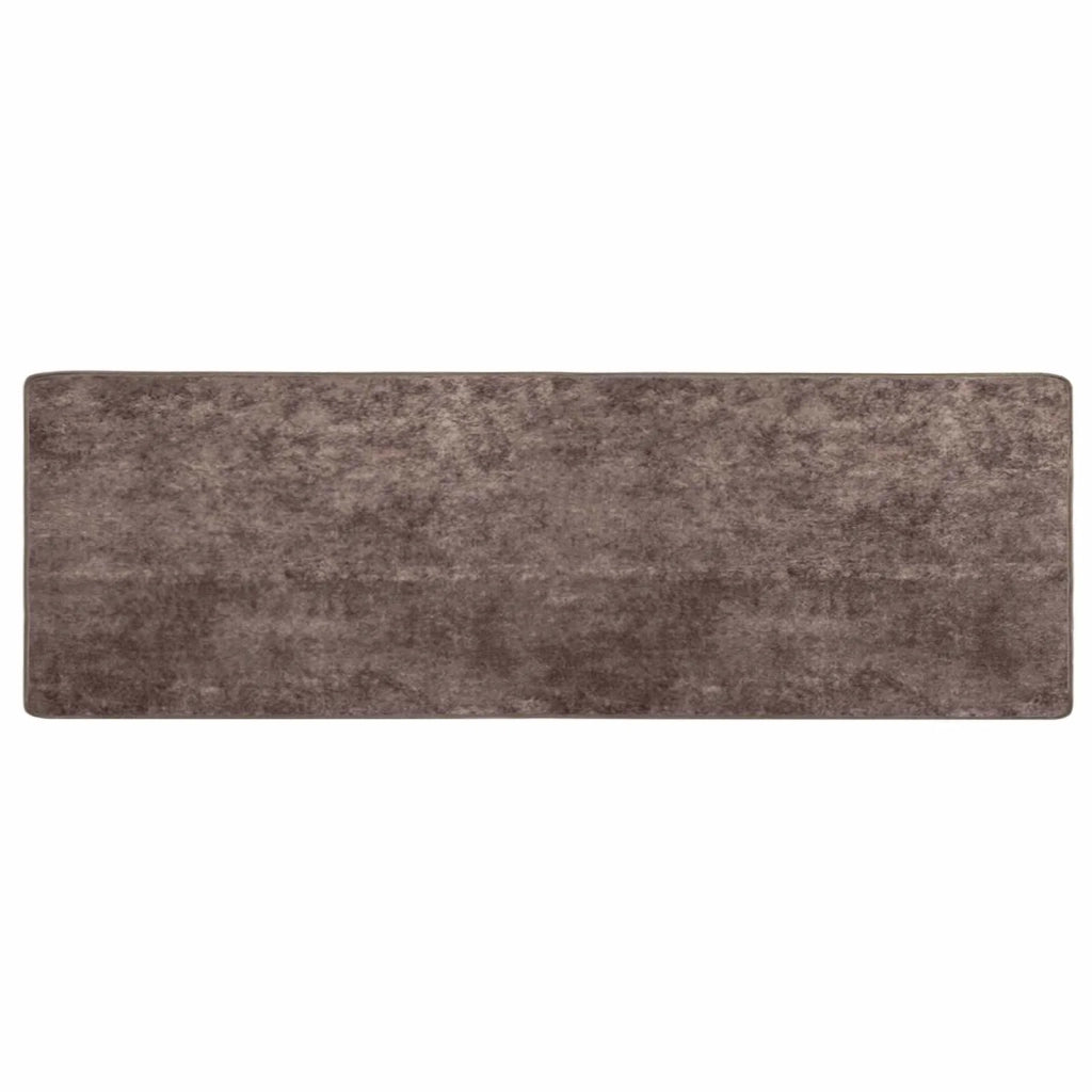 Runner Tappeto MARSA Grigio 80 x 250 cm Poliestere e PVC 42023193