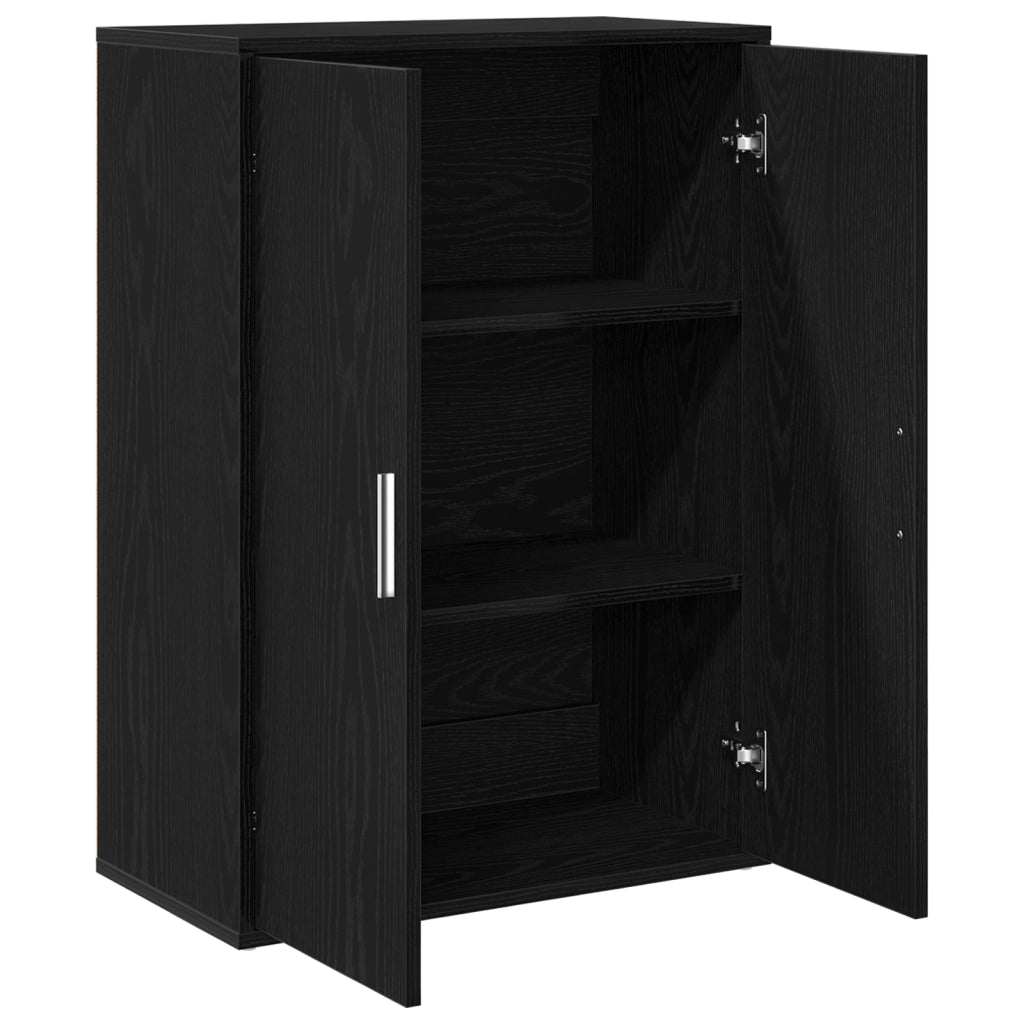 Sideboard Rovere Nero 60x31x84 cm Legno Ingegnerizzato