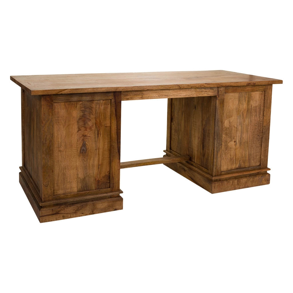 Scrivania in legno marrone 180x75x80h