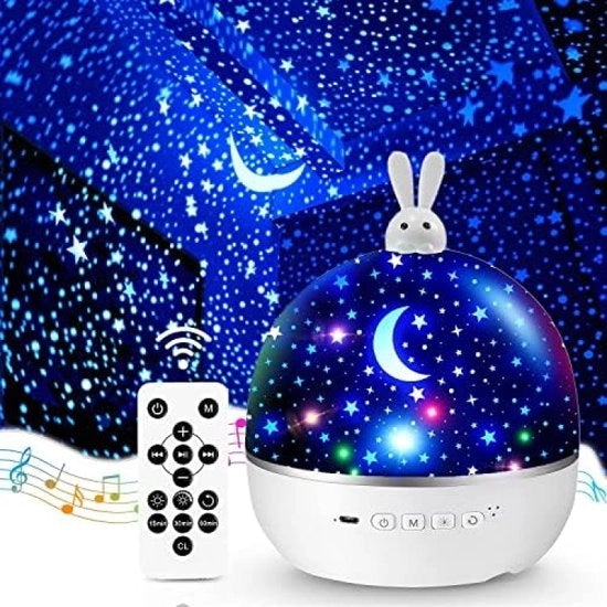 Proiettore di stelle per bambini con 15 film, lampada notturna per bambini, cassa musicale per bambini ragazze, lampada da letto Bluetooth per camera da letto dei bambini, regalo per bambini